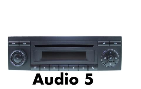 1. Audio 5, with ISO connector